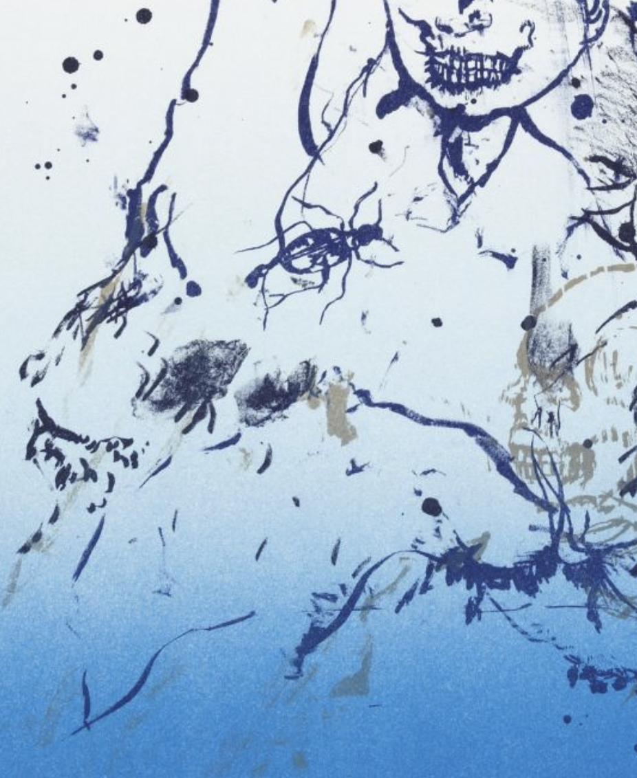 Photo 2 of The Secret Language (Blue) - Lithograph