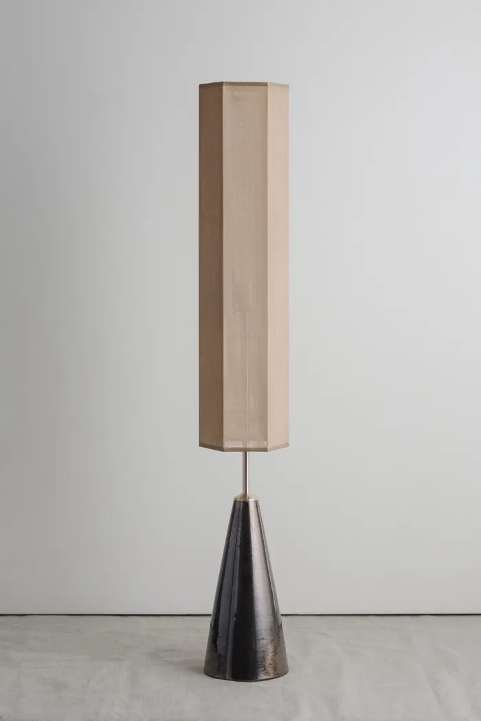 Triangle Lamp with Hexagon Lampshade