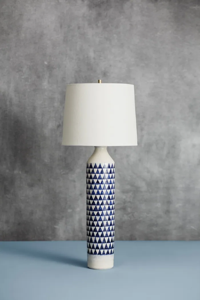 Checkered Lamp (Blue)