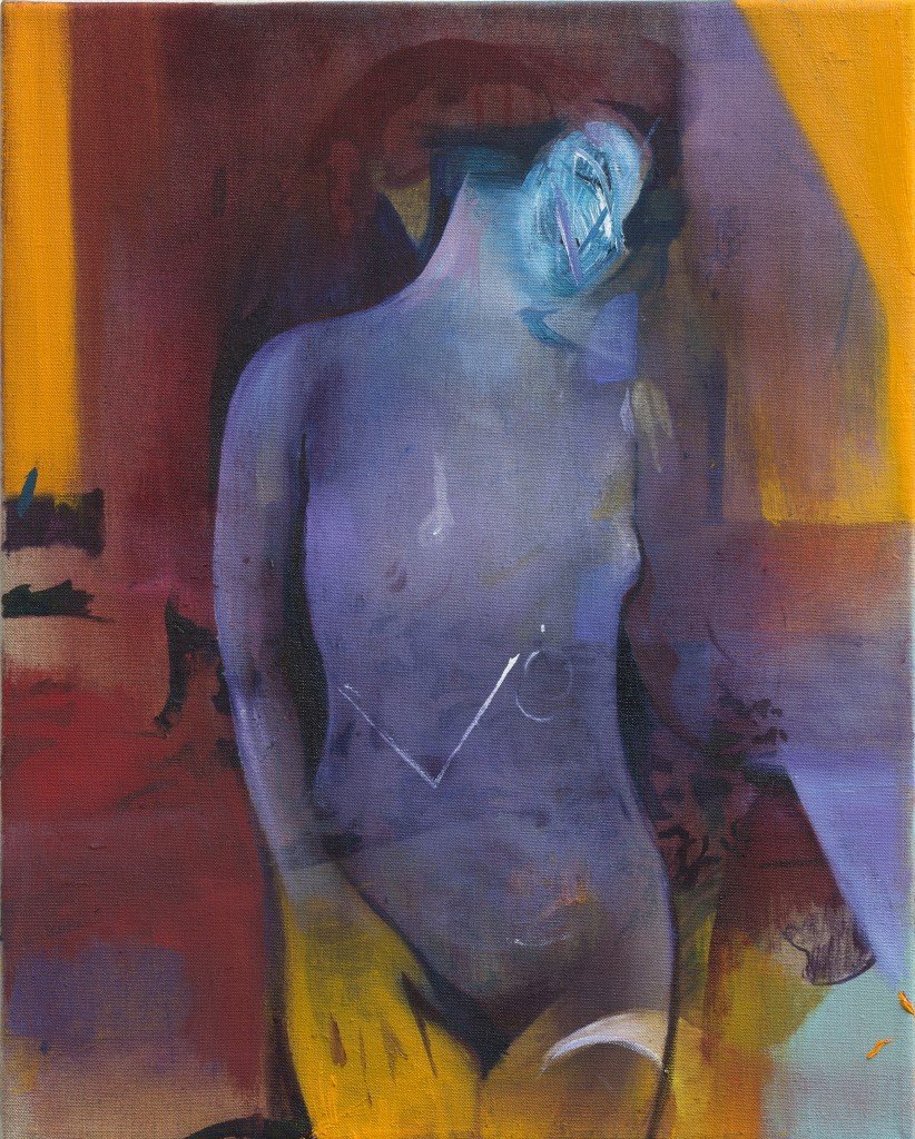 Geometry, 2014. Oil, pigment on linen, 50 x 40 cm