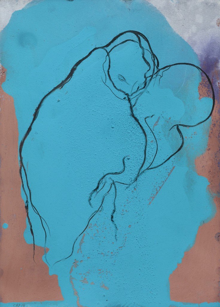 The Red Ribbon (I), 2015 Mixed media on paper, 35 x 26 cm
